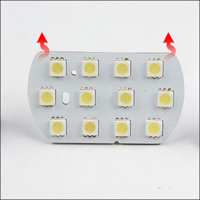 การผลิตแผ่น PCB ด้วย LED ไฟสูง 12 ดวง สําหรับการอ่านรถ Ligt รองรับการติดต่อและการชาร์จ
