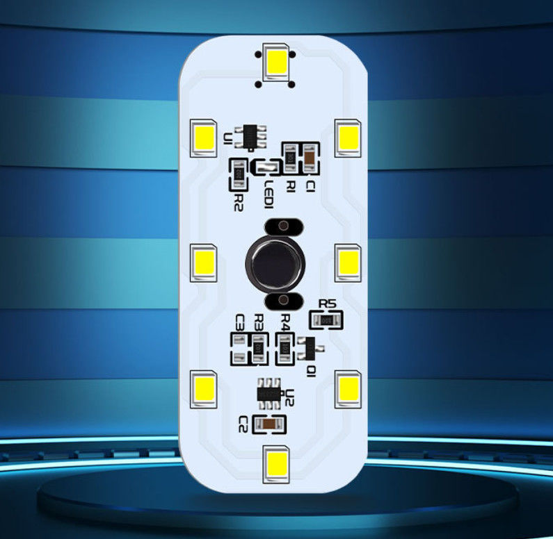 ผู้ผลิต PCB หลายชั้นแข็งด้วย LED ไฟสูง 12 สําหรับการอ่านรถยนต์ ไฟสนับสนุนสวิตช์สัมผัส การชาร์จ USB