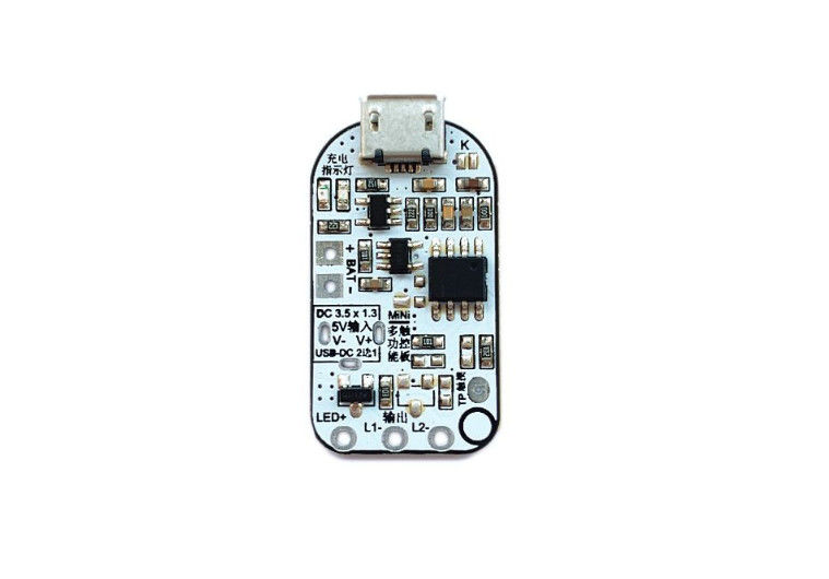PCBA สําหรับการควบคุมสัมผัส โต๊ะไฟด้วยสาม stepless dimming LED สนับสนุนการชาร์จและการชาร์จการป้องกัน