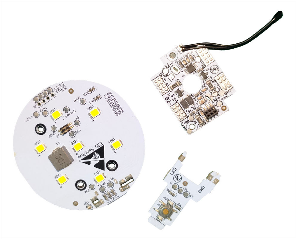 Alum Base Custom Printed Circuit Board สําหรับปั๊มอากาศรถยนต์ พร้อมเคเบิล FPC และ 7 ไฟ LED