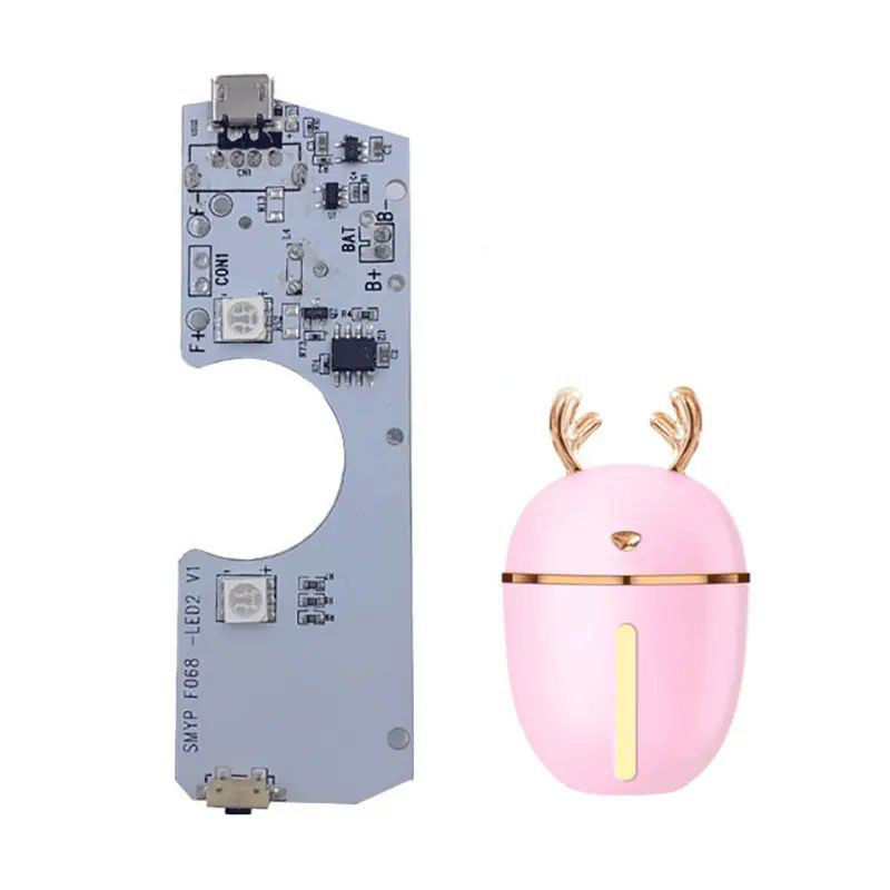 เครื่องกระจายกลิ่นขนาดเล็กแบบพกพาแบบกําหนดเอง PCBA USB เครื่องปรับความชื้นแบบชาร์จใหม่ PCB พิมพ์วงจร