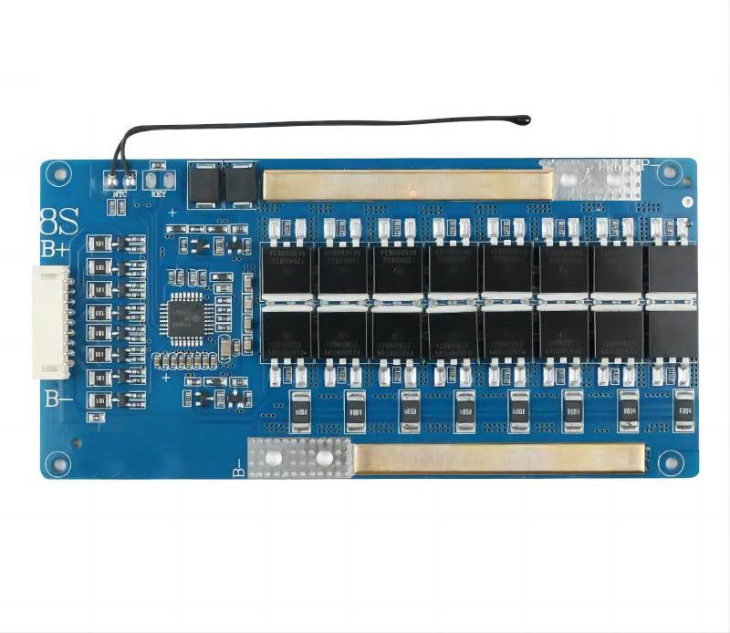 บอร์ดป้องกันแบตเตอรี่ Lithium Iron Phosphate 8 ซีรี่ย์ 24V 40A 50A 60A การผลิต PCB ออนไลน์