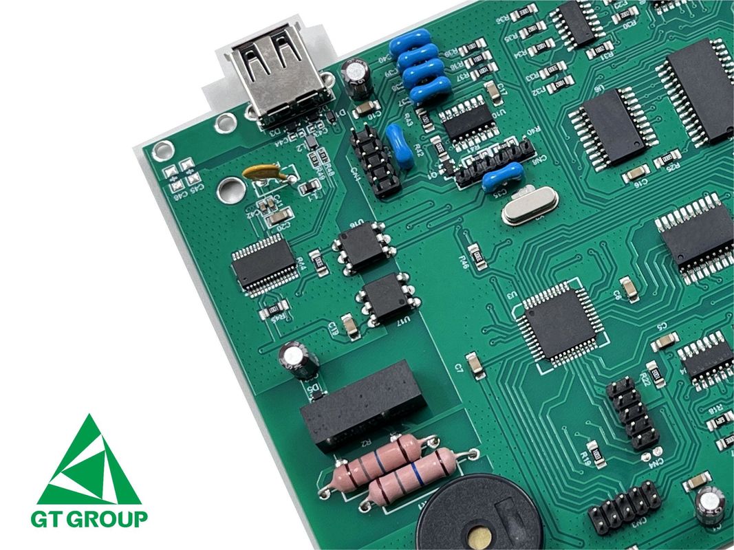 PCBA Mainboard ใช้ในแพทย์ อิเล็กทรอนิกส์ พิมพ์แผงวงจรการประกอบการ 1.60 มม 2L 1/1 oz สีเขียว Solder Mask HASL ((LF)