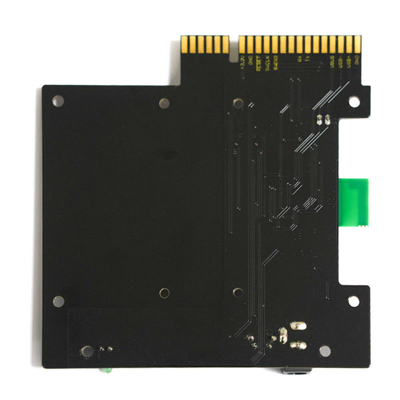 บอร์ดวงจรพิมพ์ RoHS Compliant & UL Certified FR-4 PCBA ด้วยหน้ากาก Solder สี ดํา 1 oz ทองแดง
